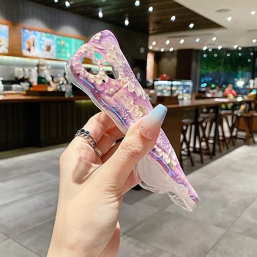 Coque Fleurs 3D iPhone 13 Pro étui silicone TPU transparent laser doux - 2