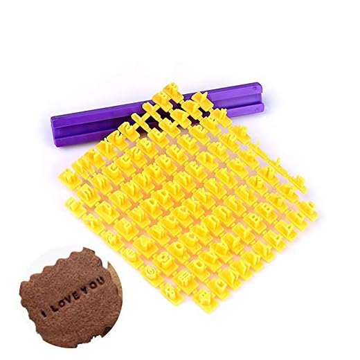 Ndier DIY Numéro Lettre Gâteau Impression Moule Alphabet Timbre Embosseur Biscuit Cookie Cutter Outils Cuisine De Décoration De Gâteau Outils Produits pour Maison/Cuisine