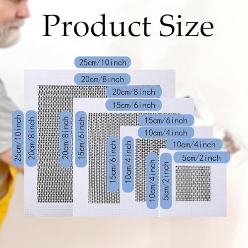 Trockenwand Loch Reparatur Patch,6PCS Wand Reparatur Patches Selbstklebende Gipsplatte,2/4/6/8 Zoll Selbstklebende Gipsplatte Reparatur Patch,für die Reparatur von Löchern Risse Decken Füller