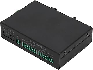 8 Port Serial RS232 RS485 RS422 Hub, Support 128 Devices Bidirectional RS232 RS485 RS422 Optic Modem 100-240V Simple Operation for Education (US Plug)
