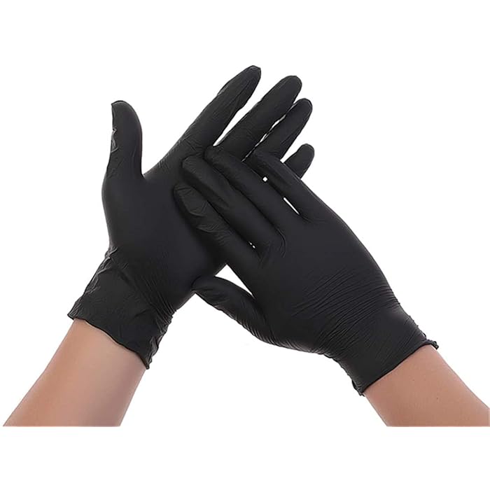 Buy InnooCare 100 Pcs Nitrile Disposable Gloves, Black Gloves Latex