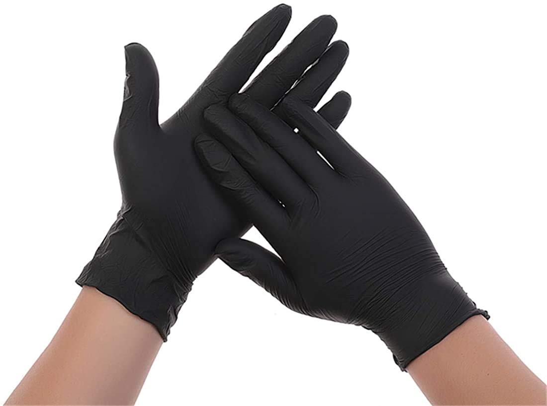 Buy InnooCare 100 Pcs Nitrile Disposable Gloves, Black Gloves Latex