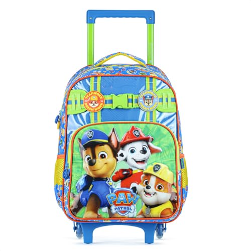 Xeryus - Mochila Com Rodas Escolar Xeryus Patrulha Canina 15310 Azul e Verde - Infantil - Único - Azul