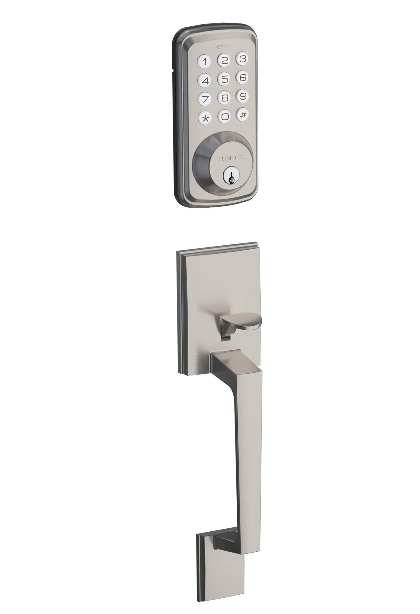 Serrure à clavier TQSKA biométrique avec mot de passe pour porte d'entrée