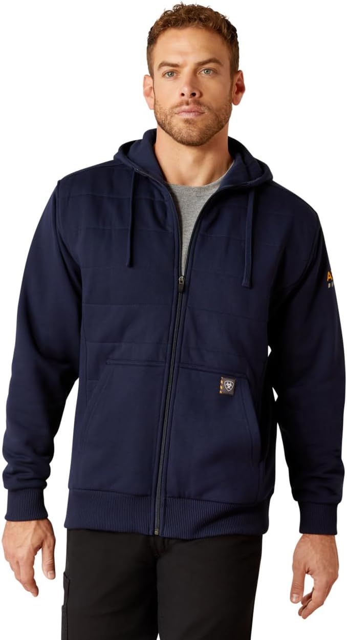 ARIAT Men's Rebar All-weather Insulated Full Zip Hoodie