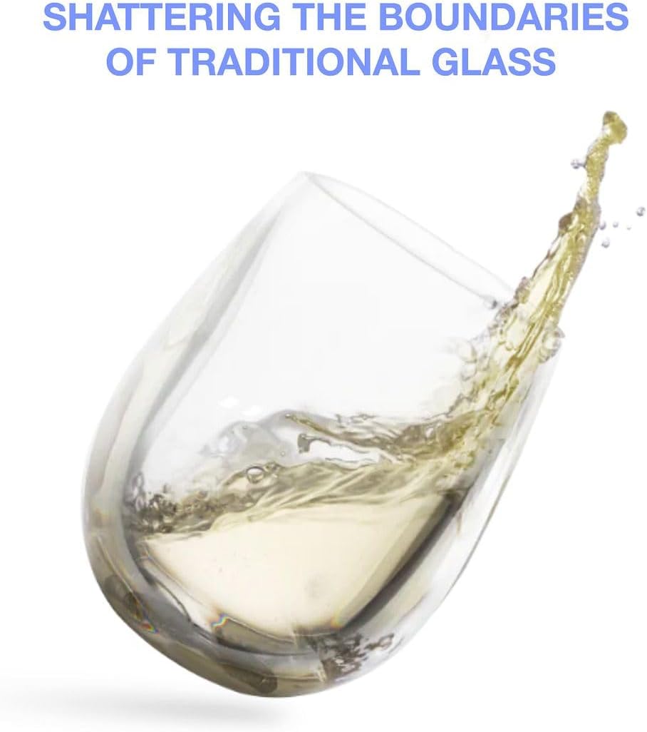Unbreakable Standard Pint Glass Looks,Feels,Weighs Same as Glass(.61lbs),DW Safe!(4PK)