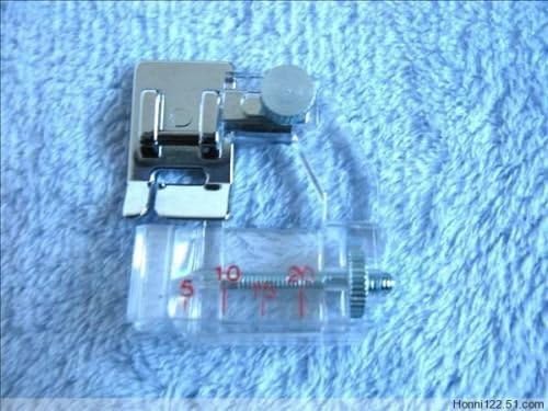 kuyiuif Snap-on Adjustable Bias Binder Foot for Brother Singer Janome Sewing Machine, The Adjustable Range is from 5mm to 20mm