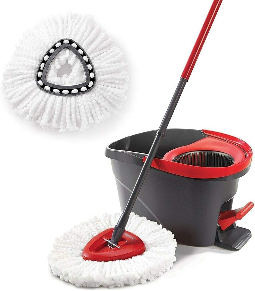 Miniatura 6 de 2 piezas de repuesto de trapeador giratorio EasyWring de 360 compatibles con la mayoría de la mopa giratoria universal