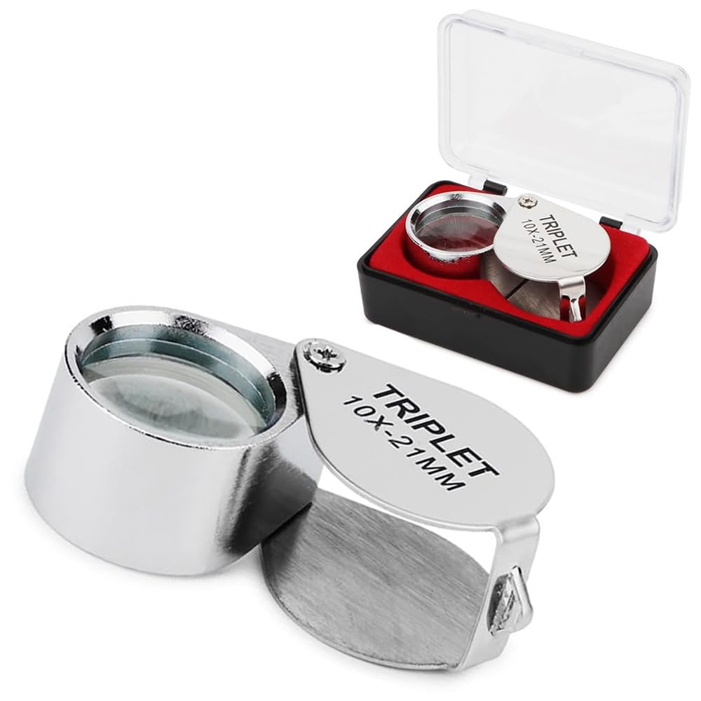 Amazon.co.jp: 虫眼鏡 ルーペ 10倍 ルーペ 携帯用 拡大鏡 ルーペ