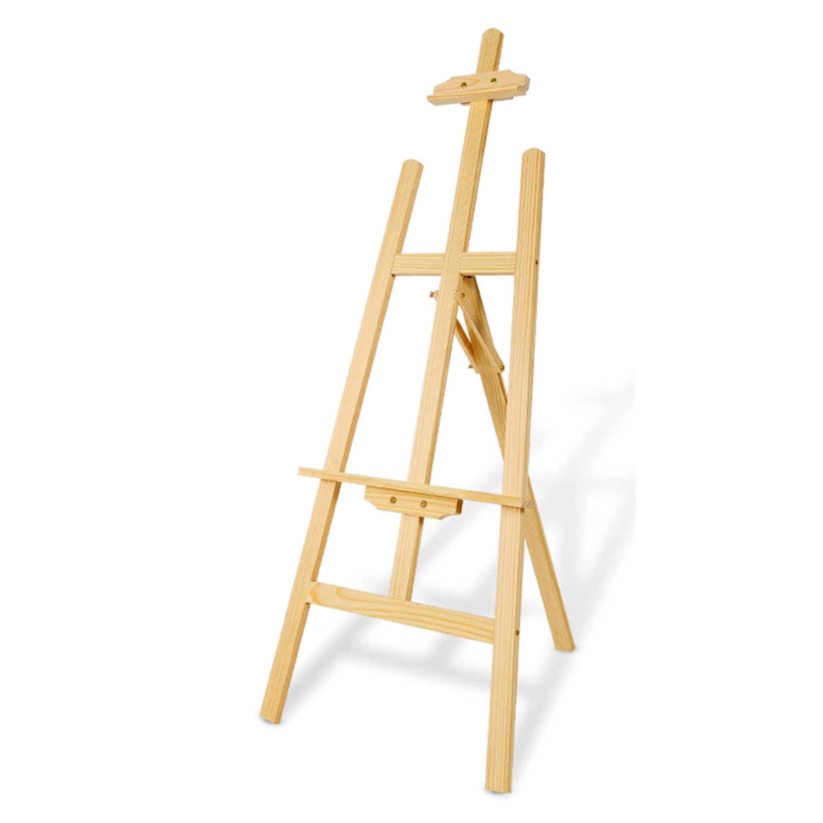 ASerZenith 90/120/150Cm Tall Easels, Easel Stand For Painting, Portable Tripod Easel For Displaying Wedding Signs And Posters, Easy Folding, Lightweight, Wooden,A-120Cm