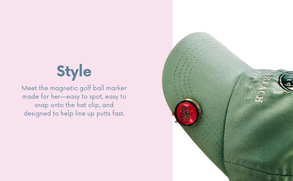 Ladies Golf Ball Markers with Magnetic Hat Clip – 2‑Pack Bundle, Elegant Designs, Strong Magnet, High Contrast - Ideal Gift for her - image 2