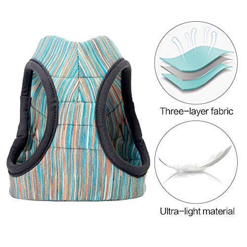 Heywean Cat Harness and Leash - Ultra Light Escape Proof Kitten Collar Cat Walking Jacket with Running Cushioning Soft and Comfortable Suitable for Puppies Rabbits - Thumbnail 2