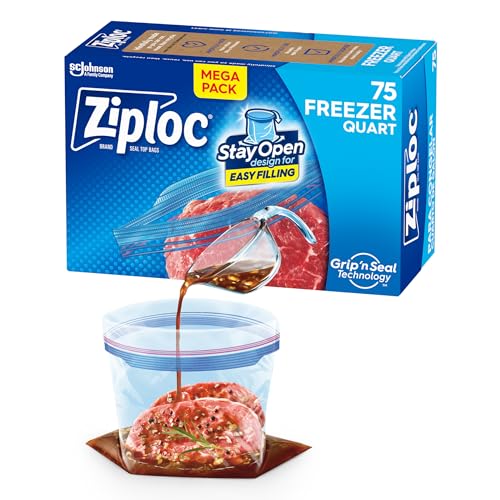 Ziploc Torby do zamrażarki, z nową technologią Grip 'n Seal