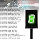 Jadeshay Ganganzeige Motorrad 6-Gang Motorrad Ganganzeige Speed Gear Digitalanzeige für ER-6F, Schalthebel-Anzeige mit LED-Anzeige