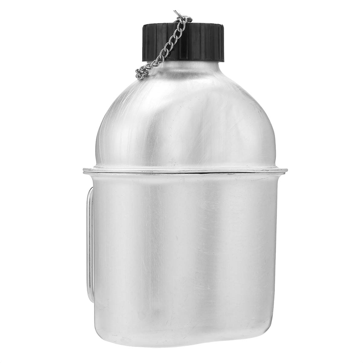 Tazza Da Mensa In Acciaio Inox Originale US Army - Surplus Militare Per Campeggio E Escursionismo + Apri Scatola P51