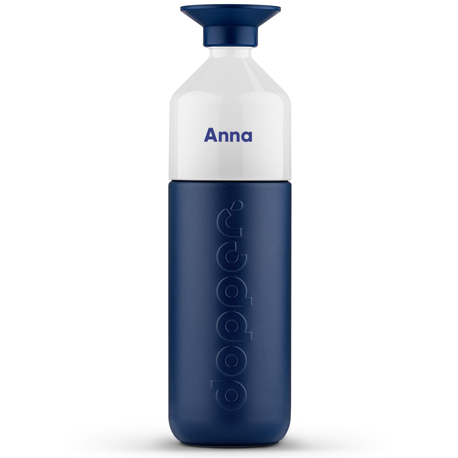 Dopper Personalisierte Insulated Thermosflasche - Edelstahl Trinkflasche - Thermobecher für Kaffee, Tee - Doppelwandig, auslaufsicher, hält 24h kalt / 9h heiß (Breaker Blue, 1000 ml)