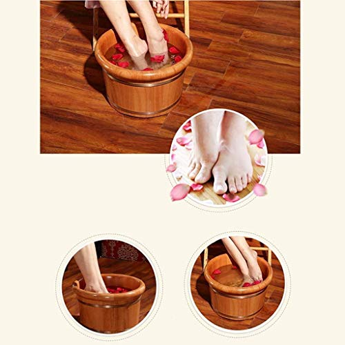 Bañera para pies de madera natural y duradera miniatura 6