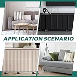 BieMian 8 Pcs Adjustable Furniture Legs, 2 Inch Heavy Duty Table Feet for Chair, Desk, Bed, Sofa & Cabinet - Round Matt Black (50mm) - Image 4