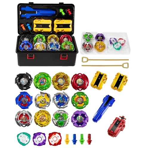 Wotean 12 Peonzas De Batalla, 3 Lanzadores, 1 Asa, 3 Anillos Centrales Y 4 Bases, Juguete, Regalo De Cumpleaños, AA