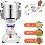 Moongiantgo Grain Mill Grinder Electric 700g Commercial Spice Grinder 2500W Stainless Steel Pulverizer Dry Grinding Machine for Wheat Corn Rice Pepper Herbs Coffee Beans (700g Upright, 110V) - Image 8