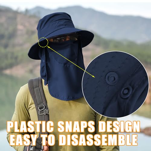 image for Rosoz Sun Hats for Men Women Fishing Hat UPF 50+ Breathable Wide Brim 