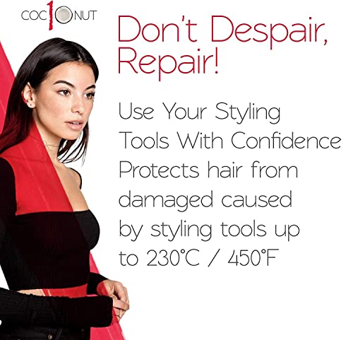 Coconut Thermal Protection Spray - Prevents Frizz and Split Ends for All Hair Types - Heat Defense Up To 450ºF - 8.45fl.oz - Thumbnail 6