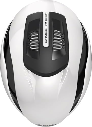 ABUS Gamechanger 2.0 MIPS Bike Helmet - Aerodynamic Road Cycling, Gravel Biking and Cyclocross Helmet - Shiny White, Medium