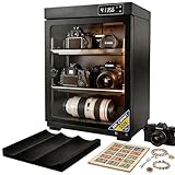 Trockenschrank 50L, Kamera Trockenbox mit LED Display und Digitalem Hygrometer, Elektronischer Trockenschrank für Kamera, Objektiv, Drohne, Briefmarken, Trockenbox für Zuhause & Fotografie Zubehör
