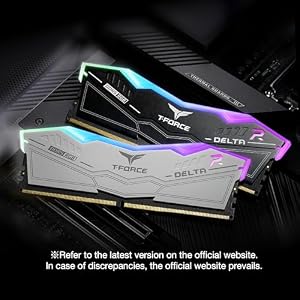TEAMGROUP T-Force Delta RGB DDR5 Ram 32GB (2x16GB) 6000MHz PC5-48000 CL30 Intel XMP 3.0 & AMD Expo Compatible Desktop Memory Module Ram White FF4D532G6000HC30DC01 — photo 5 of 6