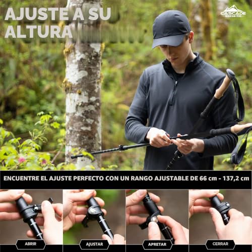 Bastones de senderismo para explorar rutas de trekking por la sierra en familia 3