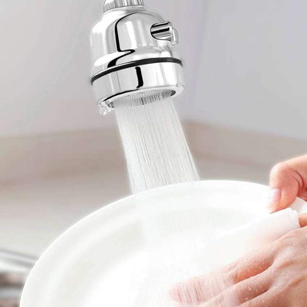 360 Degree Rotating Nozzle for Mixer Tap 3 Modes Pressurized Splash Water Saving Aerator Kitchen Aerator Diffuser Faucet 2021,Long Chrome Plated