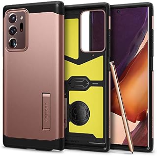 Spigen Tough Armor Compatible with Samsung Galaxy Note 20 Ultra Shockproof Air Cushion and Dual Layer with Kickstand Protective Case for Samsung Galaxy Note 20 Ultra - Bronze