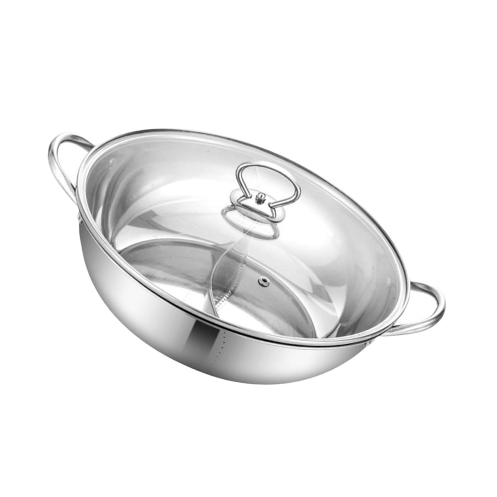 Pot à Hot Pot Yin Yang en acier inoxydable léger et facile à nettoyer pour restaurant