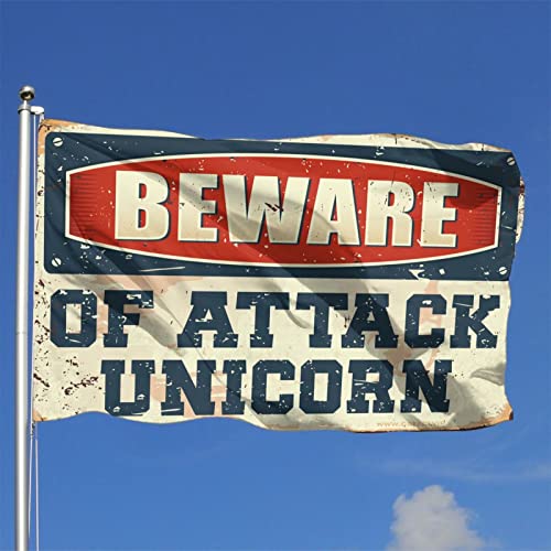Drapeau licorne rétro pour masquer un mur vide de dortoir - 2