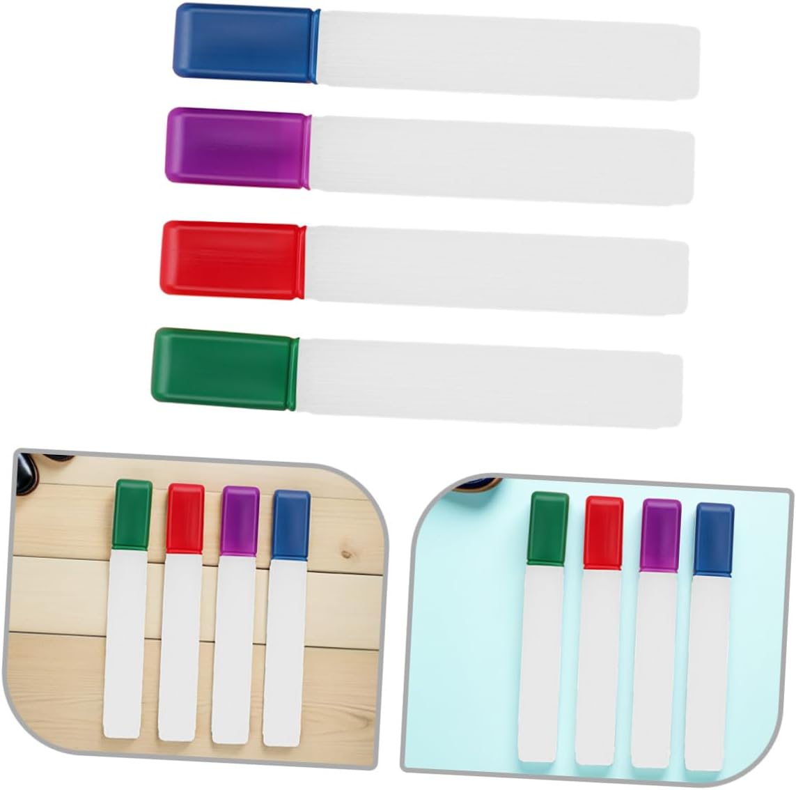 FRCOLOR 4pcs Knitting Needle Case Set Plastic Long Needle Storage Tubes Portable Needlework Organizer Multi-Color Holder for Craft Sewing Supplies and Yarn Storage