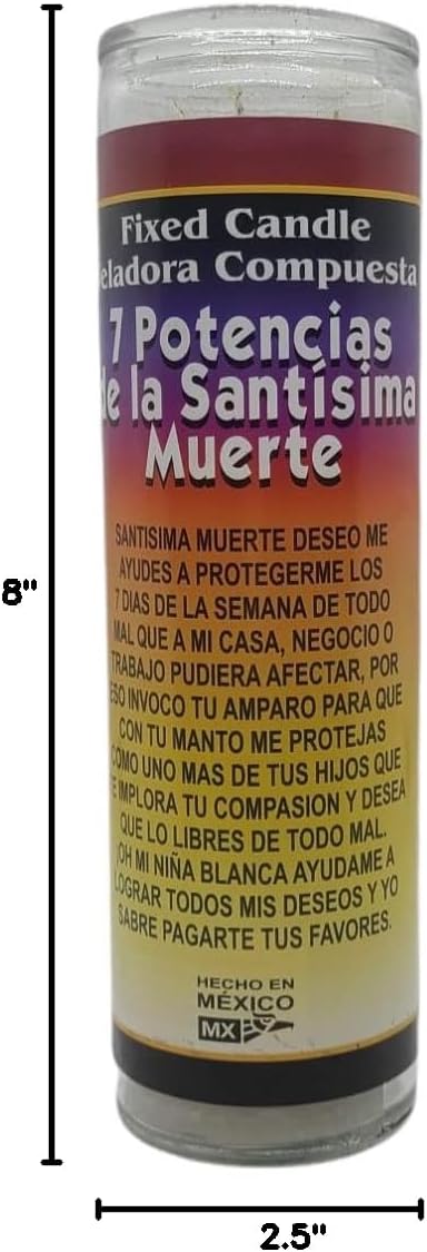 7 Potencias de la Santisima Muerte Fixed Candle