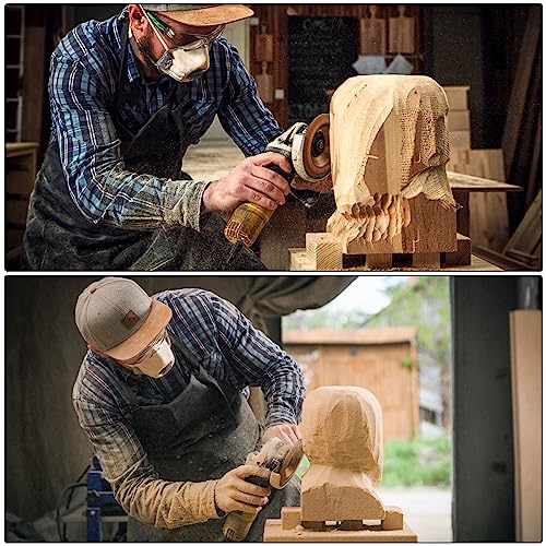 Meule à disque de sculpture sur bois pour éliminer l'effort du ponçage manuel sur meuleuse 7/8"