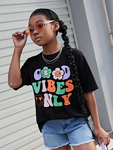 SOLY HUX Girl's Letter Graphic Tees T Shirts Short Sleeve Casual Summer Tops4