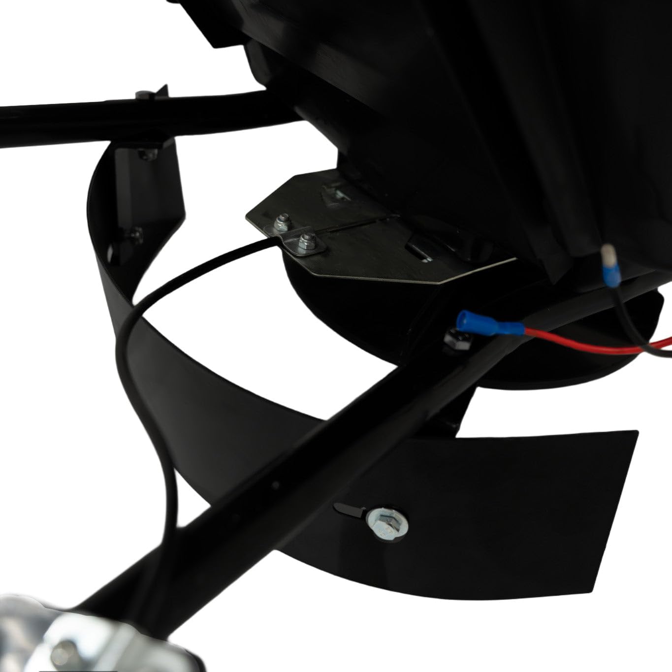 Épandeur Remorqué à Engrais Pour ATV Quad 12 V Capacité de Trémie 45,3 L 38 kg 560 TR/min Tractage Pour Sable Graine Sel Épandage Réglable 1490m² [Déflecteur & Housse de Pluie INCLUS]