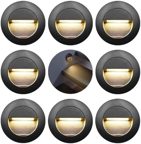 Planetitaly Faretto Segnapasso LED 6W IP65 Rettangolare, Nero, CCT 3000K-6400K Regolabile, 490 Lumen - 2