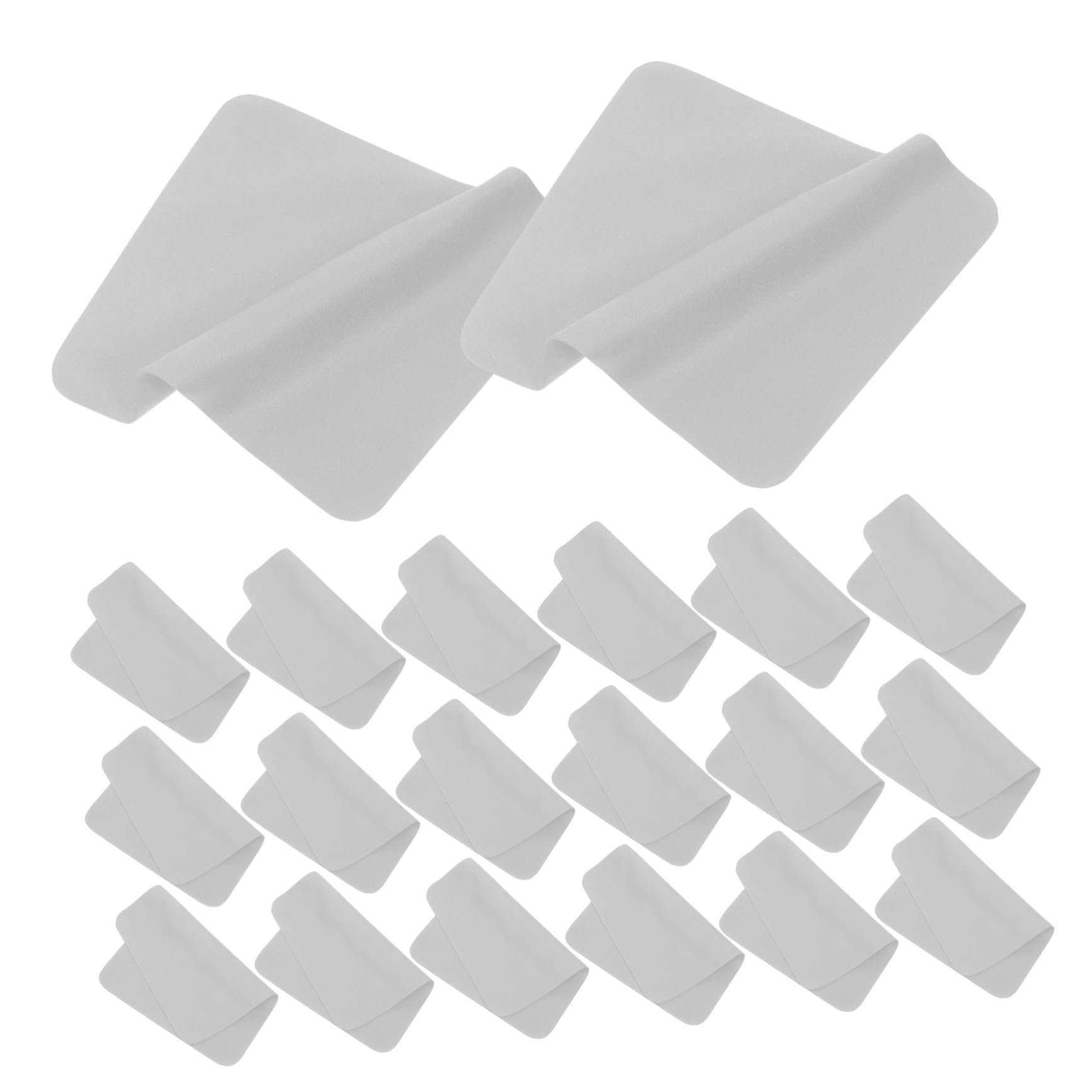 PACKOVE 100pezzi Panno in Microfibra per Lenti dei Occhiali Panno per Pulizia in Microfibra per Vetri Panni per Pulizia per Lenti Panni di Occhiali e Vetri