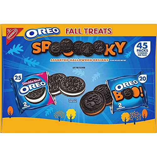 Image of Oreo Fall Treats Cookies 45 Pack 1.02 Oz Net Wt 45.9 Oz