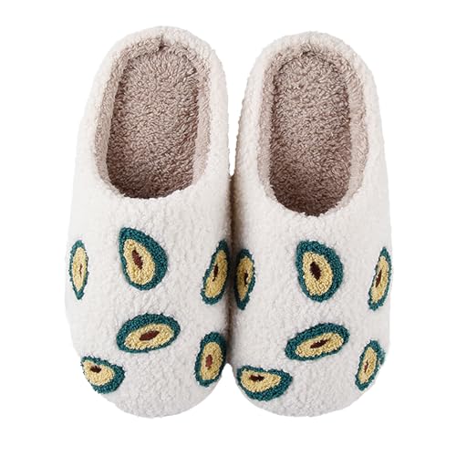 Image of Cherry Slippers for Women Men Fruit Shoes Cute Memory Foam Soft Winter Warm Indoor Outdoor Slippers