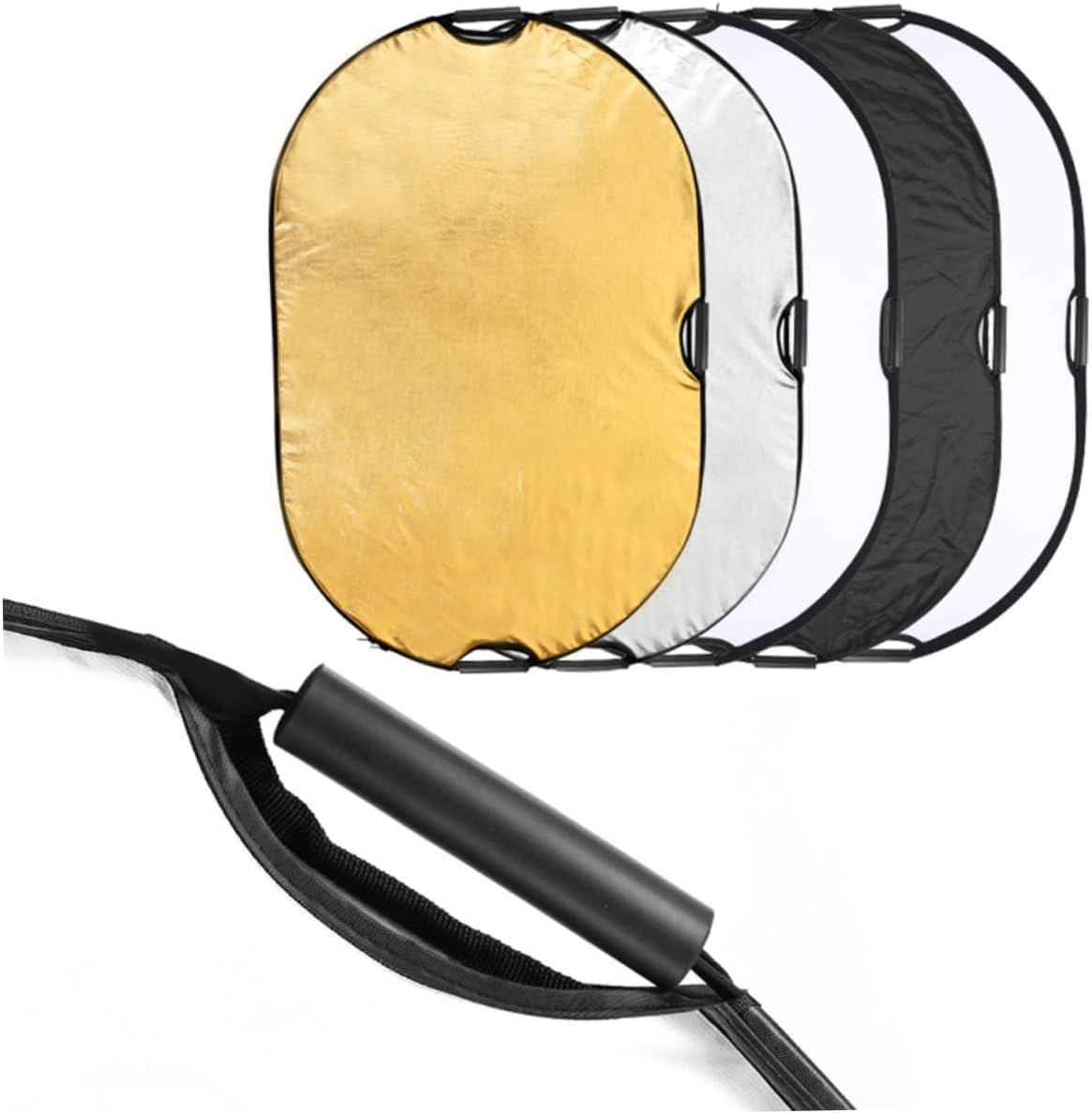 Housoutil 1Pc Foldable Multi Reflector Kit for Photography Portable Lighting Reflector Durable Softbox for Studio and Outdoor Use Assorted Color Options