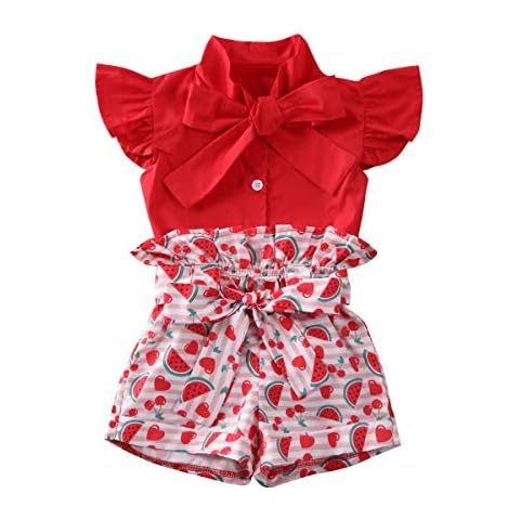 Ensemble Carolilly Fille 2Pcs Rouge Cover