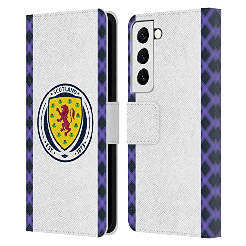 Housse Écosse Football Samsung S22 5G antichoc et porte-carte en cuir maillot Away