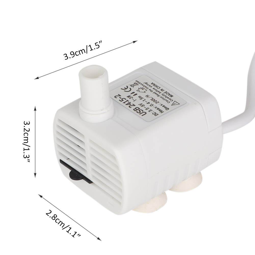 Usb 2415 4 Mini Pompa Zatapialna Wodna do Akwarium - Micro Usb Wasserpumpe - Dozownik do Wody dla Zwierząt