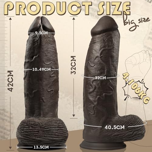 Gode Réaliste en Silicone Double Couche avec Ventouse de Fixation - 2