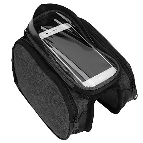 VGEBY1 Sacoche pour Cadre de vélo, Sac Avant de vélo 31,5 L, étanche, écran Tactile, Double Sacoche de Guidon avec Sac OPP