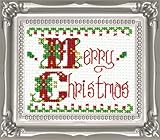 Tobin Merry Christmas Ornament Counted Cross Stich Kit, 2-Inch x 3-Inch